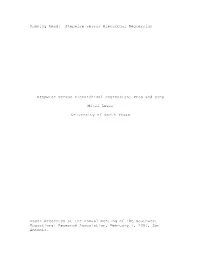 Stepwise Versus Hierarchical Regression: Pros and Cons