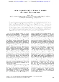 The Macaque Face Patch System: a Window Into Object Representation