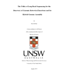 The Utility of Long Read Sequencing for the Discovery of Genomic Retroviral Insertions and for Hybrid Genome Assembly