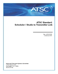 A/324, "Scheduler / Studio-To-Transmitter Link"
