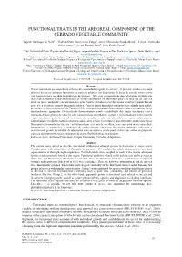 Functional Traits in the Arboreal Component of the Cerrado Vegetable Community