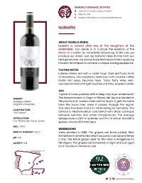 Isabella — Bobal