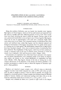 Stratification in Big Lagoon, California and Its Effect on Copepod Populations