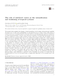The Role of Mid-Level Vortex in the Intensification and Weakening Of