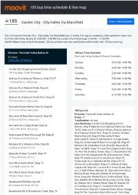 185 Bus Time Schedule & Line Route