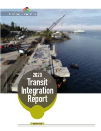 2020 Transit Integration Report / November 2020 Funding for This Document Provided in Part by Member Jurisdictions, Grants from U.S