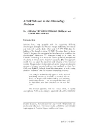 A Y2K Solution to the Chronology Problem