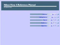 Nikon View 4 Reference Manual for Version 4.3.1