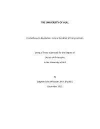 Prometheus to Revelation : Fire and the Work of Tony Harrison
