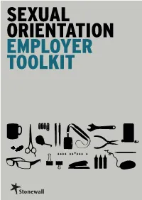 Stonewall's Employer Toolkit
