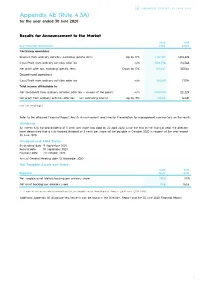 Appendix 4E (Rule 4.3A) for the Year Ended 30 June 2020