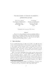 On Fixed Points of Elements in Primitive Permutation Groups