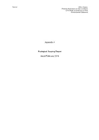 Appendix 4 Ecological Scoping Report Dated February 2016