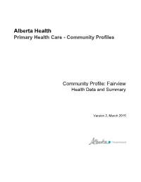 Fairview Health Data and Summary