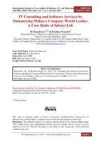IT Consulting and Softw Outsourcing Makes a Comp a Case Study of I IT