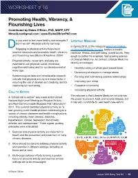 Physical Health Worksheet