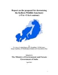 Report on the Proposal for Downsizing the Kolleru Wildlife Sanctuary (+5 to +3 Feet Contour)