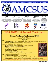 AMCSUS Newsletter Issue 201801