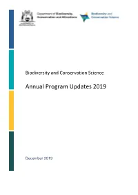 Annual Program Updates 2019