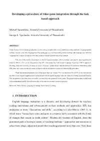Developing a Procedure of Video Game Integration Through the Task Based Approach