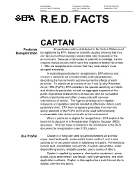 Fact Sheet for Captan