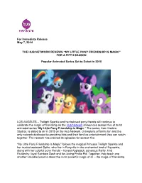 For Immediate Release May 7, 2014 the HUB