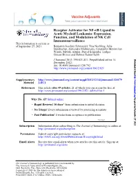 Immunosurveillance Function, and Modulation of NK Cell Acute