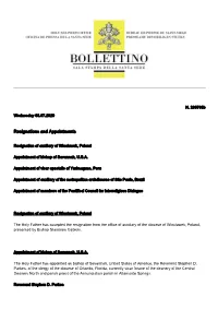Resignations and Appointments