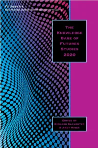 The Knowledge Base of Futures Studies 2020