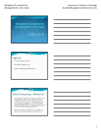 Agenda Cloud Computing – What Is