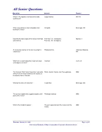 All Senior Questions Question Answer Source