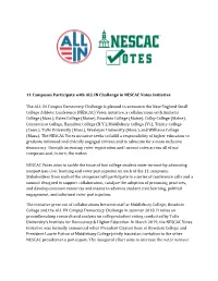 NESCAC Votes Initiative