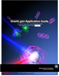 NSF Grants.Gov Application Guide