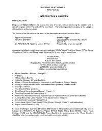 ROUNDALAB STANDARD Abbreviations I. INTRODUCTION