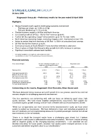 1 24 June 2009 Stagecoach Group Plc – Preliminary Results for the Year