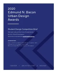 2020 Edmund N. Bacon Urban Design Awards