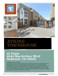 9849 Macarthur Offer Memorandum