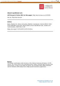 Almost-Equidistant Sets LSE Research Online URL for This Paper: Version: Published Version