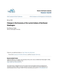 Changes in the Economy of the Lummi Indians of Northwest Washington