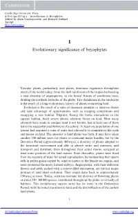 Evolutionary Significance of Bryophytes