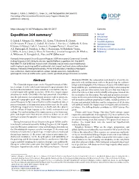 Expedition 364 Summary1 1 Abstract 2 Introduction 2 Background S