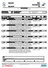 Extended Start List 拡張スタートリスト / Liste De Départ Détaillée