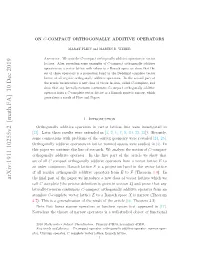 On $ C $-Compact Orthogonally Additive Operators