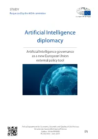 Study on Artificial Intelligence Diplomacy