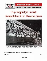 The Popular Front: Roadblock to Revolution