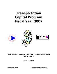 Transportation Capital Program Fiscal Year 2007
