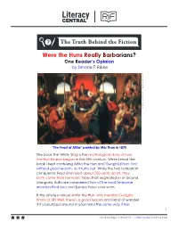 Were the Huns Really Barbarians? One Reader’S Opinion -By Simone T