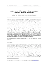 A Cross-Border Deforestation Index to Understand Underlying Drivers of Deforestation