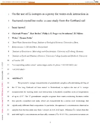 A Case Study from the Gotthard Rail