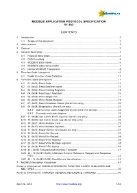 MODBUS APPLICATION PROTOCOL SPECIFICATION V1.1B3